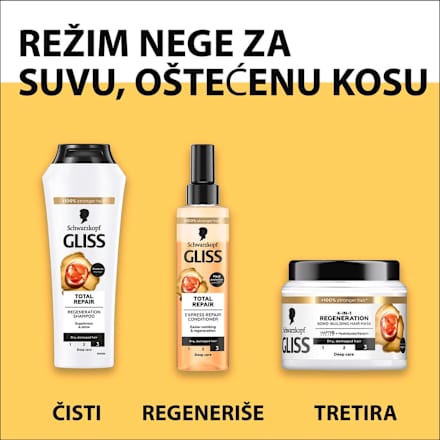 4-IN-1 REGENERATION maska za kosu Schwarzkopf GLISS
