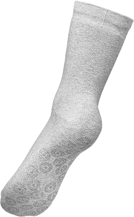 ABS-Socken mit Bio-Baumwolle grau Gr. 39-42 Fascino