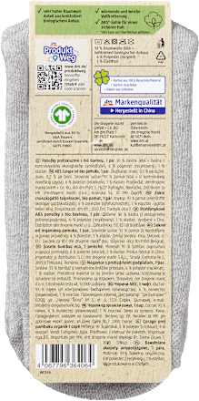 ABS-Socken mit Bio-Baumwolle grau Gr. 35-38 Fascino