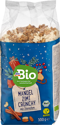 křupavé müsli mandle a skořice dmBio