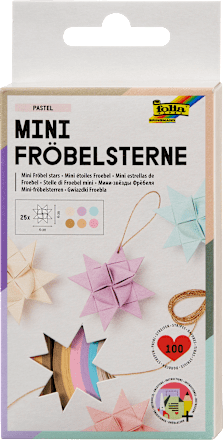 Bastelset Mini-Fröbelsterne, pastell Dekorieren & Einrichten