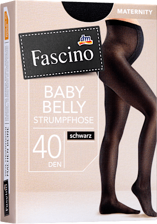 Schwangerschafts-Strumpfhose schwarz Gr. 38/40, 40 DEN Fascino