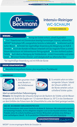 Pena za čiščenje WC z aktivnim ogljem Dr.Beckmann