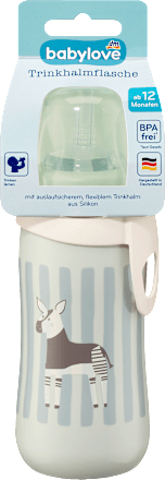  Trinkhalmflasche mintgrün, 330ml babylove