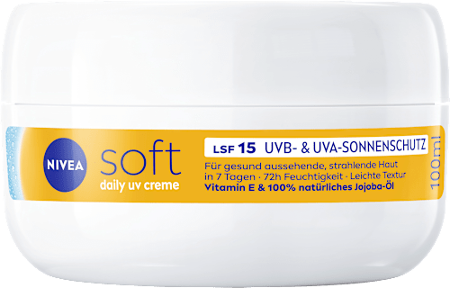 Feuchtigkeitscreme soft im Tiegel LSF 15 NIVEA