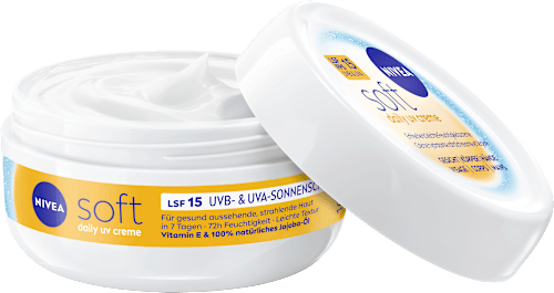 Feuchtigkeitscreme soft im Tiegel LSF 15 NIVEA