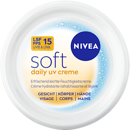 Feuchtigkeitscreme soft im Tiegel LSF 15 NIVEA