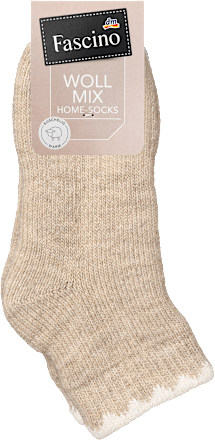 Socken Woll-Mix beige, Gr. 35-38 (1 Paar) Fascino