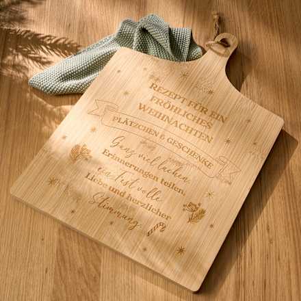 Schneidebrett mit Spruchband (28x39 cm ) BOLTZE