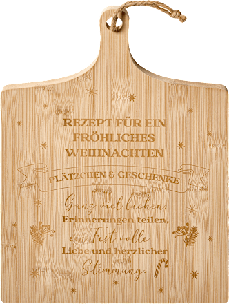 Schneidebrett mit Spruchband (28x39 cm ) BOLTZE
