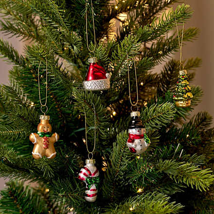 Weihnachtsbaum-Anhänger aus Glas, bunt BOLTZE