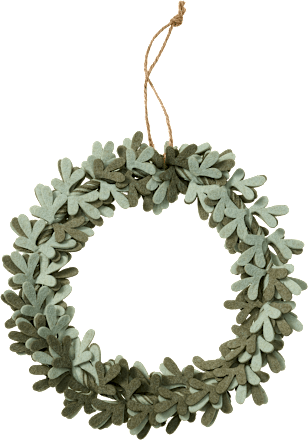 Filzkranz zum Aufhängen grün (25 cm) BOLTZE