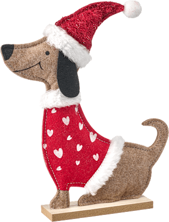 Stoffaufsteller Hund, rot-braun (25 cm) BOLTZE