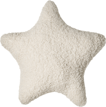 Kissen Stern Teddy, creme (38x38 cm) BOLTZE