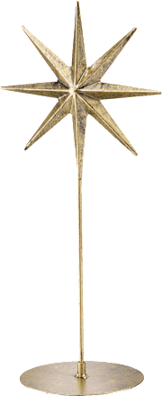 Eisenaufsteller Stern, gold (31 cm) BOLTZE