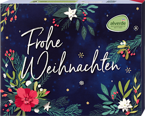 Adventskalender 2026 Frohe Weihnachten alverde NATURKOSMETIK