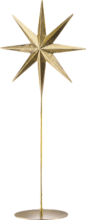 Eisenaufsteller Stern, gold (50 cm) BOLTZE