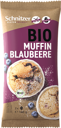 Bio brezglutenski muffin borovnica Schnitzer