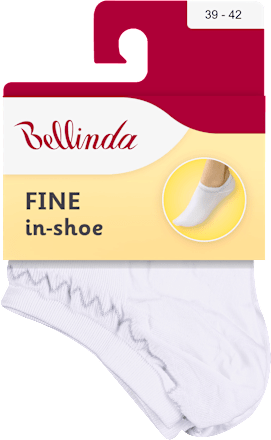dámské ponožky FINE IN SHOE, 39-42 bílá Bellinda