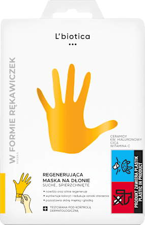 Maska regenerująca na dłonie suche i spierzchnięte L'biotica