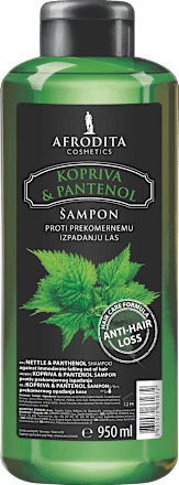 Šampon protiv prekomjernog ispadanja kose – Kopriva & Pantenol AFRODITA