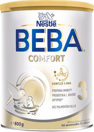 pokračovací mléčná kojenecká výživa 3 Comfort 5HMO 12m BEBA