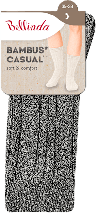 unisex ponožky Bambus Casual, 35-38, šedý melír Bellinda