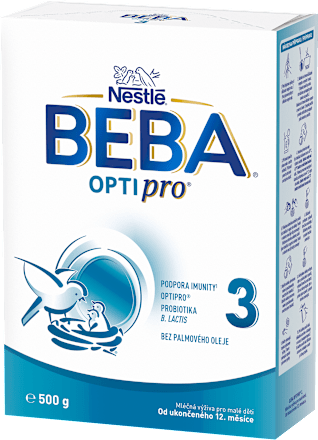 pokračovací mléčná kojenecká výživa 3 OPTIpro 12m BEBA