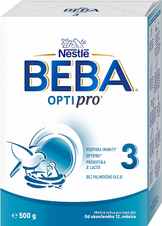 pokračovací mléčná kojenecká výživa 3 OPTIpro 12m BEBA