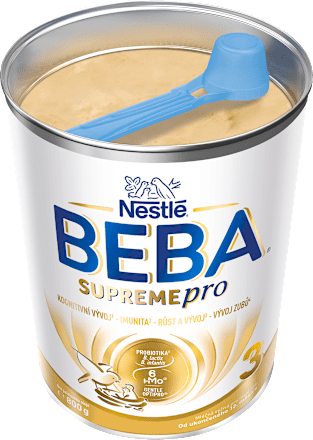 SUPREMEpro 3, 6 HMO, instantní mléčná výživa pro malé děti 12m+ BEBA