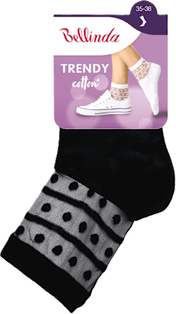 dámské ponožky Trendy, černé, vel.35-38 Bellinda