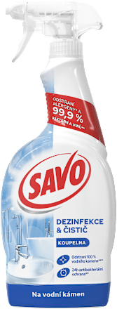 dezinfekční a čisticí sprej do koupelny SAVO