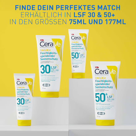 Cerave Invisible Sonnenschutzlotion Feuchtigkeit LSF50+ CeraVe