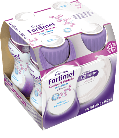Fortimel Compact Protein Trinknahrung kühlende Kokosnuss 4 x 125 ml Fortimel