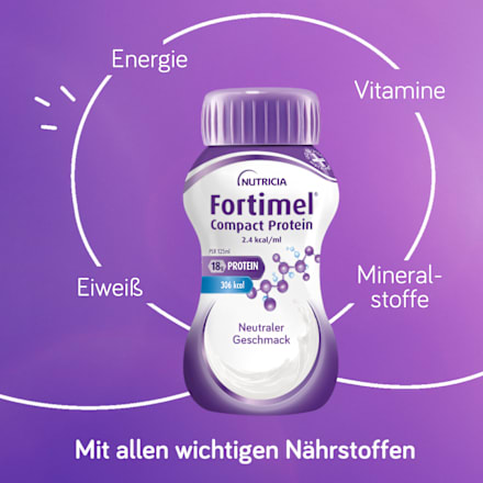  Fortimel Compact Protein Trinknahrung Neutral 4 x 125 ml Fortimel