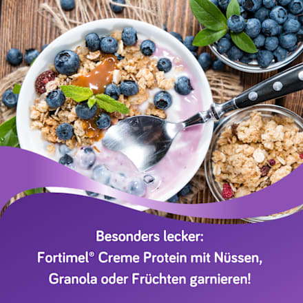 Fortimel Creme Protein Trinknahrung Waldfrucht 4 x 125 g Fortimel