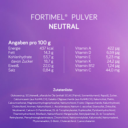 Fortimel Pulver Neutral Fortimel