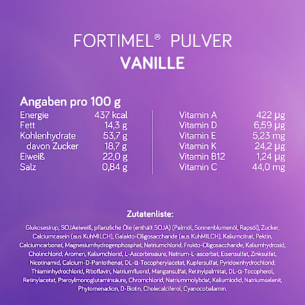 Fortimel Pulver Vanillegeschmack Fortimel