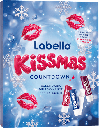 Calendario dell'Avvento KiSSMaS labello