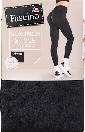 Leggings Scrunch schwarz Gr. 38/40 Fascino