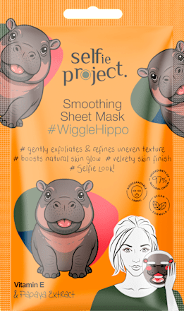 Tuchmaske Smoothing Wiggle Hippo Selfie Project