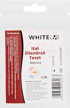 Ital ellenőrző teszt matrica WHITELAB