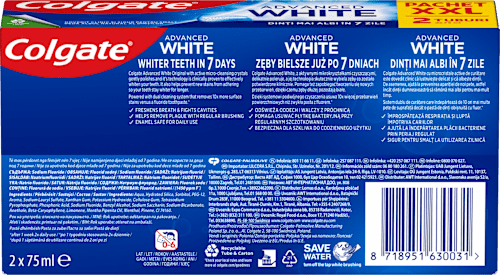 Pastă de dinți Advanced White Colgate