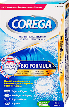 Műfogsortisztító tabletta Bio Formula COREGA