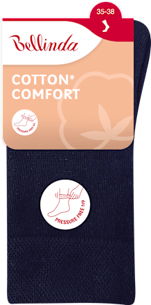 dámské ponožky Cotton Comfort, 35-38, modré Bellinda