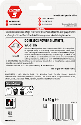 WC-Stein Limette Domestos