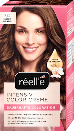 barva na vlasy Intensiv Color Creme 7.37 medová hnědá réell‘e
