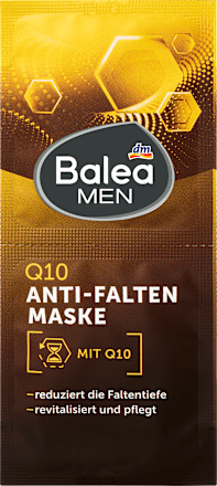 Maska za obraz proti gubam Q10 Balea MEN