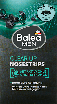 Cerotti nasali Clear-Up per impurità e punti neri Balea MEN