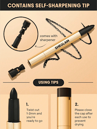 Eyeliner Kohl Cream Bold Moves Black SHEGLAM